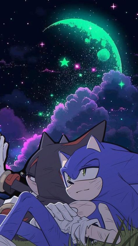 Sonadow Wallpaper, Sonic X Shadow Fanart, Maria Rose, Shadow Sonic, Silver Wallpaper, Hedgehog Art, Shadow Art, Sonic And Shadow, Sonic Fan Art