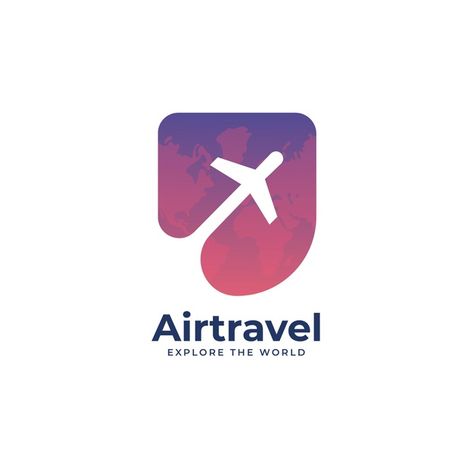 Detailed travel logo | Free Vector #Freepik #freevector Travel Logos, Travel Branding, Umrah Travel, Travel Agency Logo, Tourism Logo, Logo House, Travel Creative, Creative Economy, Agency Logo