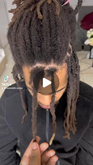 Locs That Look Natural, How To Take Out Dreadlocks, Natural Dreads Black Woman, Goddess Locs Over Real Locs, Loc Repair Dreadlocks, How To Relock Dread, Coming Out Locs, Boho Locs Over Real Locs, Reattaching Dreadlocks