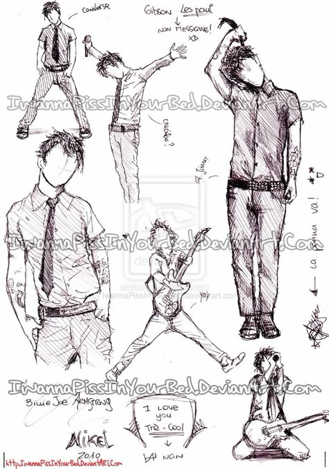 Billie Joe Armstrong Drawing, Billie Joe Armstrong Tattoos, Green Day Fanart, Punk Sketches, Rockstar Tattoo, Bat Cake, Gorillaz Fan Art, Green Day Billie Joe, Joe Armstrong