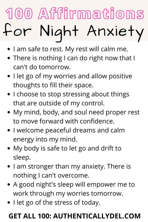 night affirmations for before bed Nighttime Affirmations, Calming Affirmations, Night Affirmations, Manifestation Prayer, Relaxation Tips, Sleep Relaxation, Relaxation Techniques, Self Love Affirmations, Love Affirmations