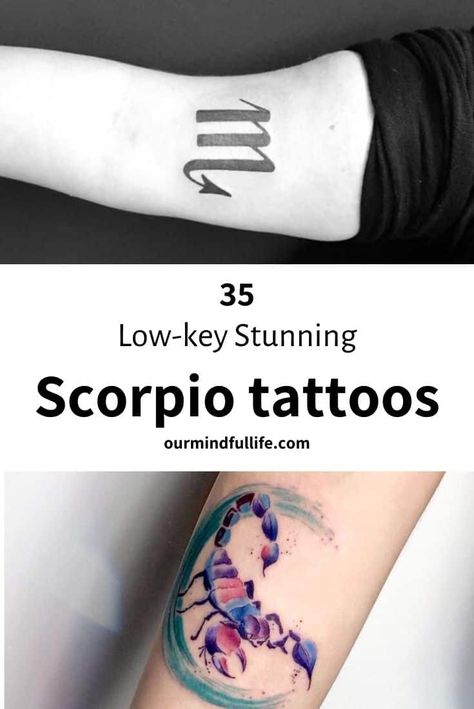 35 Low-key Gorgeous Scorpio Tattoos That You Can't Take Your Eyes Off Taurus And Scorpio Tattoo, Scorpio Rising Tattoo, Scorpio Couple Tattoo, Scorpio Sign Tattoos For Women, Pieces And Scorpio Tattoo, Aquarius And Scorpio Tattoo, Scorpio Tattoo Designs Feminine, Scorpio Goddess Tattoos For Women, Scorpio Aries