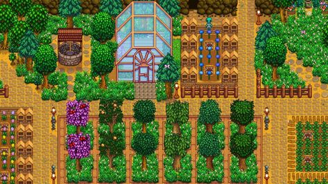 You'll want room for banana trees in Stardew Valley's 1.5 update – Destructoid Tree Layout Stardew, Trees Stardew Valley, Stardew Trees, Stardew Tree Layout, Stardew Valley Tree Layout, Tree Farm Stardew Valley, Stardew Tree Farm, Stardew Valley Tree Farm, Stardew Valley Trees