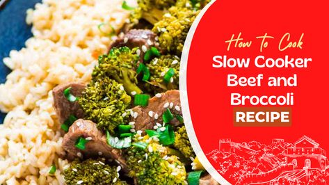 Slow Cooker Beef and Broccoli – Naomi's Recipes Slow Cooker Beef And Broccoli, Beef And Broccoli Recipe, Cheddar Soup Recipe, Broccoli Cheddar Soup Recipe, Asian Inspired Salad, Beef And Broccoli, Broccoli Recipe, Croutons Homemade, Beef Chuck Roast