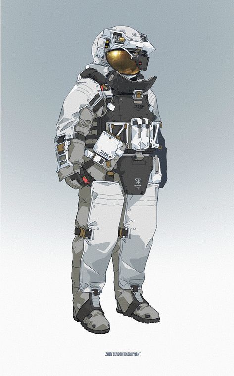 Sci Fi Character Design, Astronaut Suit, Futuristic Armour, Sci Fi Design, Sci-fi Armor, Future Soldier, Arte Robot, Space Suit, Robots Concept