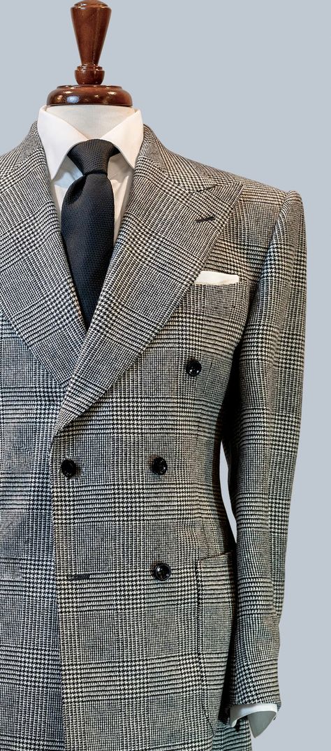 Black and white Plaid Suit – Christopher Korey Collective Christopher Korey, Complete The Picture, Costume Beige, Mens Dress Hats, Gentlemen Wear, Vintage Menswear, Structured Shoulder, Dress Suits For Men, Designer Suits For Men