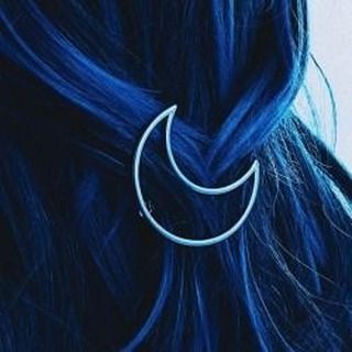 #BlueHair: New post on blueeaestheticc https://buff.ly/2Qw8Ljr New Post, Blue Hair, Crescent, Silver, Hair, Blue