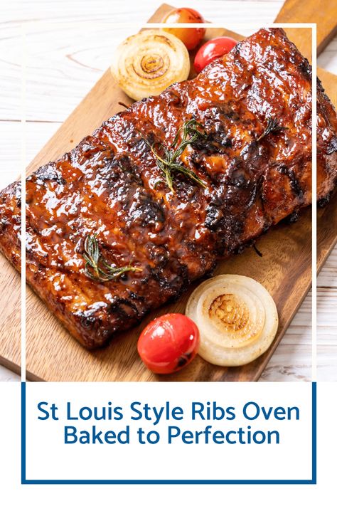 Discover the magic of Maven Cookery's St. Louis Style Ribs Oven Baked to Perfection! Our step-by-step guide will show you how to achieve smoky, succulent, and fall-off-the-bone ribs that will impress even the toughest critics. Don't wait - elevate your cooking game today and indulge in the ultimate rib experience! At Louis Style Ribs Oven, St Louis Style Ribs Oven, St Louis Ribs In Oven, Ribs Oven Baked, St Louis Ribs Recipe, St Louis Ribs, St Louis Style Ribs, Carolina Pulled Pork, Nice To Meat You