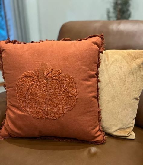 Pumpkin pillow Fall decor Home decor Pillow Pumpkin, Fall Decor Home, Embroidered Pumpkin, Target Holiday, Fall Pillow, Pumpkin Pillows, Fall Pillows, Holiday Pillows, Autumn Home