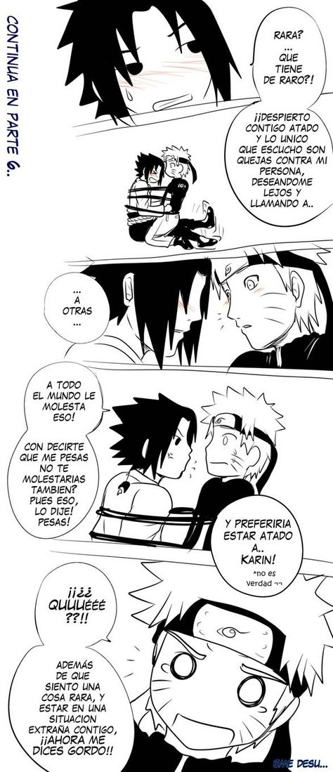 SasuNaru a la fuerza?? parte 5 by Midorikawa-eMe111 on DeviantArt Naruto And Sasuke Kiss, Photo Comic, Naruto Ships, Gay Ships, Naruto Stuff, Sasuke X Naruto, Naruto Comic, Naruto Ship, Naruto Shippuden Sasuke