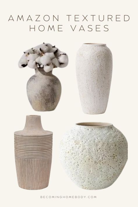 I love these home accent and home accessories.  Textured and beautiful vases! Elevate your living room or kitchen with these neutral decor finds.  The best Amazon finds this fall.  #falldecoratinideas #fallhome #falldecor #fallhomeideas #homedecor Styling Vases Home Decor, Floor Vase Decor Living Room, Table Vase Decor Ideas, Vases Decor Living Room, Floor Vase Decor, Brown Cabinets, Tall Vases, Floor Vase, Neutral Decor