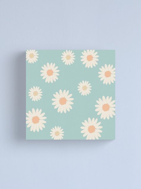 Flower Canvas Drawing, Easy Flower Painting, Repeated Pattern, Canvas Drawing, Simple Canvas Paintings, Cute Paintings, Typographic Print, Flower Canvas, Mini Canvas Art