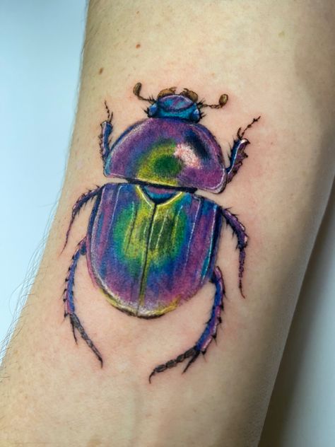 Color Beetle Tattoo, Watercolor Dragonfly Tattoo, Beetle Tattoo, Watercolor Dragonfly, Dragonfly Tattoo, Sketch Ideas, Tatting, Tattoo Ideas, Piercings