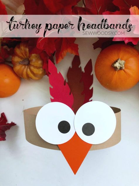 Turkey Headband, Thanksgiving Crafts For Toddlers, Fun Thanksgiving Crafts, Thanksgiving Crafts Preschool, Thanksgiving Crafts Diy, Easy Thanksgiving Crafts, November Crafts, Headband Crafts, Fall Arts And Crafts