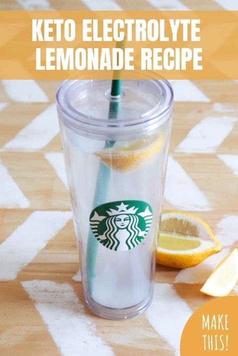 Have you recently started following a ketogenic lifestyle? Be sure to make this keto electrolyte lemonade recipe and drink it daily! Electrolyte Lemonade, Keto Electrolyte Drink, Ginger Ale Drinks, Electrolyte Drink Recipe, Homemade Electrolyte Drink, Keto Electrolytes, I Quit Sugar, Natural Calm, Electrolyte Drink