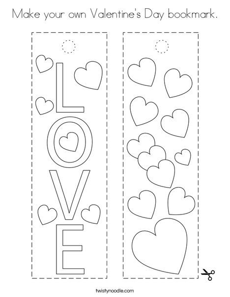 Valentine's Day Hearts, Valentine Art And Craft, Elementary Valentines Crafts, Valentines Craft For Kindergarteners, Valentine’s Day Bookmarks, Valentine’s Day Coloring, Valentines Day Activity Sheets, 1st Grade Valentine Crafts, Valentines Day Crafts For Kids Preschool