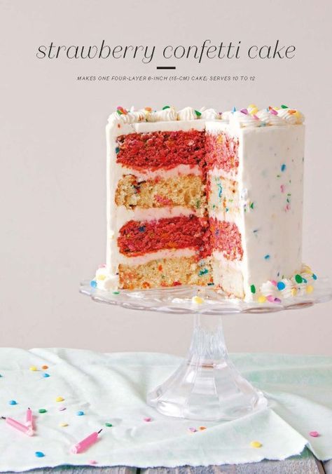 Vanilla confetti cake Confetti Cake Recipe, Confetti Cake Recipes, Art Of Books, Books Photography, Confetti Cake, Cakes To Make, Sprinkle Cake, Funfetti Cake, Köstliche Desserts