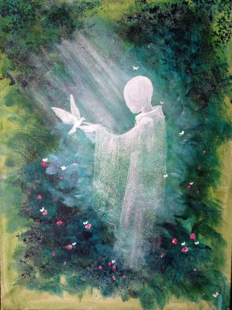 Spiritual Portraits by Darragh http://www.visionarypaths.com/ https://www.facebook.com/Spiritual-Portraits-by-Darragh-1520973211491302/ Spiritual Art Painting, Spiritual Art Soul, Healing Symbols, Power Art, Hope Art, Spiritual Paintings, Fairy Artwork, Random Inspiration, Spiritual Artwork