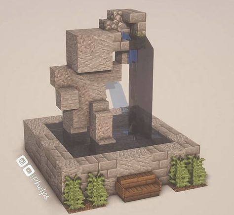 Minecraft Statue Builds, Minecraft Gravestone Design, Statue Design Minecraft, Small Shack Minecraft, Minecraft Direction Signs, Mc Statue Ideas, Minecraft Staircase Design Outside, Minecraft Medieval Nether Portal, Minecraft Medieval Statue