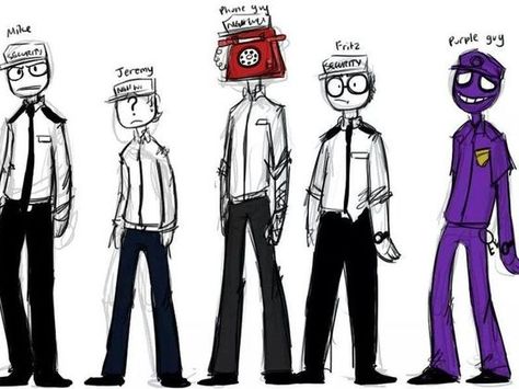 Which Fnaf Night Guard Likes u! Let's Figure out if it's Mike, Jeremy, Fritz, Scott (Phone Guy), or is it Vincent (Purple Guy) Fnaf Security Guards, Seven Minutes In Heaven, Rebornica Fnaf, Jeremy Fitzgerald, Fnaf Night Guards, Fnaf 1, Fnaf Comics, Fnaf Memes, Sister Location