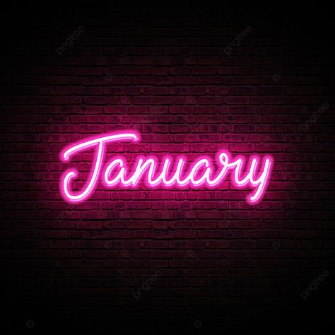 New Year Music, September Month, January Month, January Wallpaper, Summer Sale Banner, Neon Quotes, Neon Wall Art, Wallpaper Iphone Neon, Neon Logo