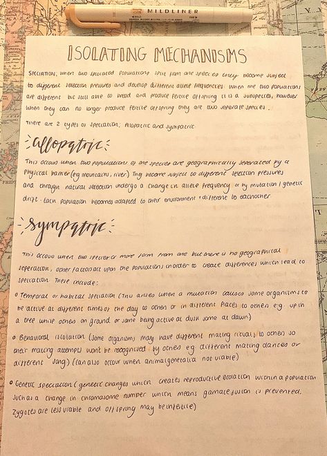 A level biology revision notes speciation alopatric and sympatric #study #school #revision #alevels #biology Speciation Biology, Biology Revision Notes, A Level Biology Revision, School Revision, Biology Revision, Handwriting Ideas, A Level Biology, Revision Notes, Biology Notes