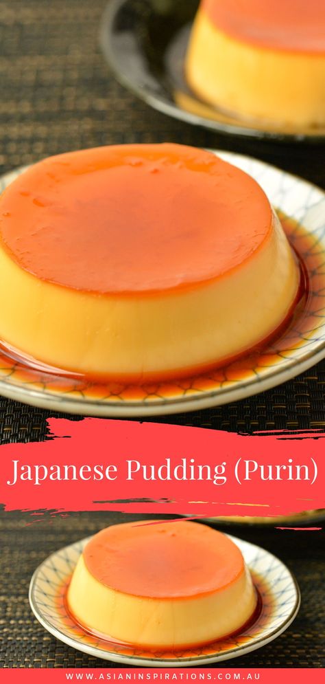 Japanese Food Recipes Desserts, Japanese Pudding Recipe, Japanese Custard Pudding, Japanese Custard, Fruit And Whipped Cream, Kare Raisu, Japanese Pudding, Japenese Food, Easy Pudding Recipes