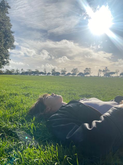 Sitting On The Grass Aesthetic, Lying Down In Grass Aesthetic, Sitting In Nature Aesthetic, Lying In Grass Aesthetic, Sitting In Grass Aesthetic, Laying In The Sun Aesthetic, Person Laying In Grass Reference, Sleeping In Field, Frolicking In A Field Aesthetic