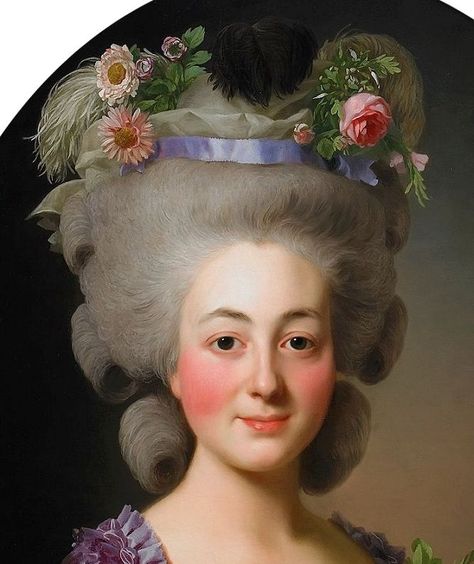 Awesome ideas for 18th century make up. 1800s Makeup, 18th Century Makeup, Darken Eyebrows, Rococo Hairstyles, 18th Century Hairstyles, Victorian Makeup, White Face Makeup, 18th Century Hair, Historical Makeup