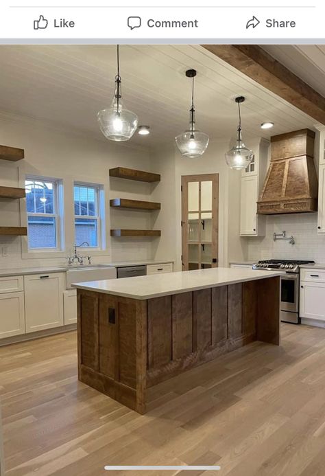 Different Type Of House Styles, Bardiminium House Interior, Open Concept Kitchen Living Room Barndominium, Bardominum Ideas Kitchen, Barndominium Decor Ideas, Farmhouse Remodel Kitchen, Boho Barndominium, Decorating Barndominium, Shop House Kitchen