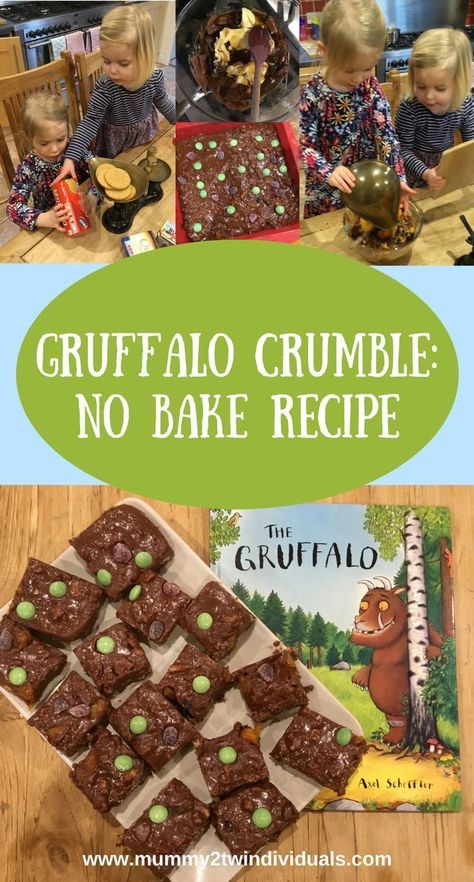 Early Years Cooking Activities, Gruffalo Food Ideas, World Book Day Crafts, Julia Donaldson Activities, Gruffalo Book, Gruffalo Crumble, World Book Day Activities, Gruffalo Activities, Gruffalo Party