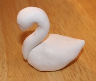 Polymer Clay Canework Swan | Polymer Clay Workshop Clay Swan Sculpture, Clay Art For Kids, Animal Clay, Clay Workshop, Clay Crafts For Kids, Kids Clay, Clay Sculptures, Mini Doll House, Sculpey Clay