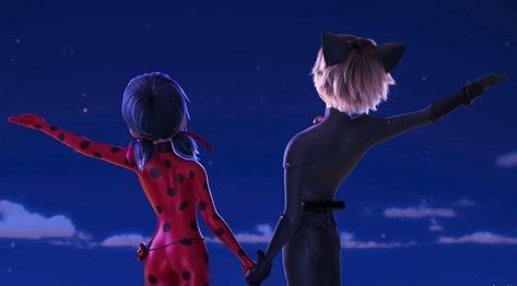 Miraculous Awakening Movie, Awakening Movie, Miraculous Awakening, Awakenings Movie, Catnoir And Ladybug, Marinette Et Adrien, Ladybug Cat Noir, Noir Movie, Miraculous Wallpaper