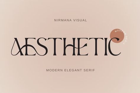 Aesthetic - Logo Font by sigitdwipa on Envato Elements Business Fonts, Modern Serif Fonts, Logo Font, Font Inspiration, Logo Business, Logo Fonts, Envato Elements, Download Fonts, Serif Fonts