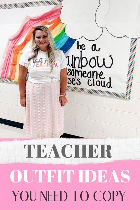 Plus Teacher Outfits 2022, Teacher Ootd Plus Size, Student Teaching Outfits Plus Size, Teacher Clothes Teaching Outfits Plus Size, Daycare Teacher Outfits Plus Size, Plus Size Skirt And T Shirt, March Teacher Outfits, Teacher Spring Outfits 2023, Dress With Tee Shirt Over