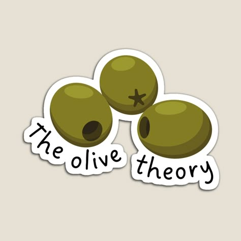 Olive Theory How I Met Your Mother, How I Met Your Mother Stickers, Himym Stickers, Olive Theory, Funny Laptop Stickers, Vintage Paper Printable, Sticker Design Inspiration, Iphone Case Stickers, Computer Sticker