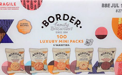 Border Biscuits 100 Luxury Mini Packs with 5 Varieties : Amazon.co.uk: Grocery Border Biscuits, Biscuit Mix, Oat Cookies, Fun Cup, Favorite Snack, Classic Food, Chocolate Cookies, Biscuits, Gift Set