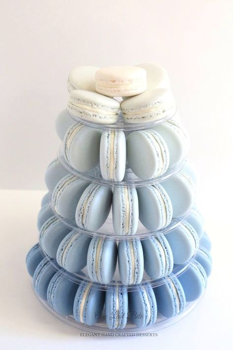 Gateau Baby Shower Garcon, Gender Reveal Party Food, Kue Macaroon, Macaron Tower, Idee Babyshower, Boy Baby Shower Ideas, Baby Shower Tags, Shower Inspiration, Fiesta Baby Shower