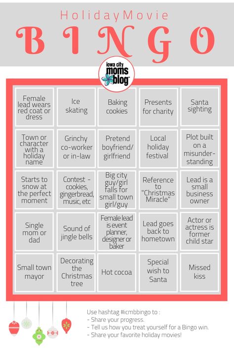 Holiday Movie BINGO (+ Free Hallmark/Christmas Movie Bingo Card!) Hallmark Bingo, Hallmark Christmas Movie Bingo, Christmas Movie Bingo, Movie Bingo, Classic Holiday Movies, Holiday Bingo, Christmas Party Planning, Bingo Sheets, Christmas Films