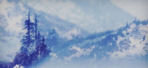 Anime Snow Gif, Snow Falling Gif, Nature Gifs, Mood Gif, Blue Header, Anime Snow, Ice Aesthetic, Background Gif, Fall Anime