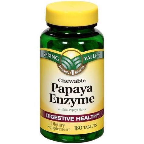 Amazon.com: Spring Valley - Papaya Enzyme, 180 Chewable Tablets: Health & Personal Care Gallbladder Diet, Papaya Enzyme, Spring Valley, Digestive Enzymes, Health Supplements, Digestive Health, Health Remedies, Diet Tips, Papaya