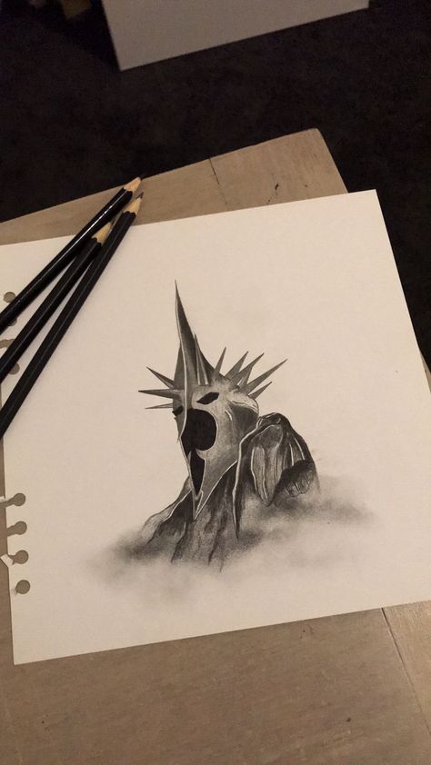 Witch King Of Angmar Drawing, Lord Of The Rings Nazgul Tattoo, The Lord Of The Rings Drawings, Lord Of The Rings Drawing Sketches, Lord Of The Rings Drawing Easy, Lotr Journal, Sauron Drawing, Lord Of The Rings Drawings, Lord Of The Rings Sketches