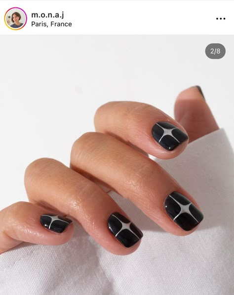 Black Natural Nails, Black Nail Art Ideas, Long Black Nails, Paznokcie Hello Kitty, Minimal Nails Art, Mens Nails, Hippie Nails, Punk Nails, Hard Nails