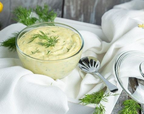 Learn more about Creamy Mustard Dill Sauce from SideChef! Dill Mustard Recipe, Dill Mustard Sauce, Mustard Recipe, Thyme Recipes, Cooking App, Dill Sauce, Fresh Turmeric, Food Articles, Fresh Dill