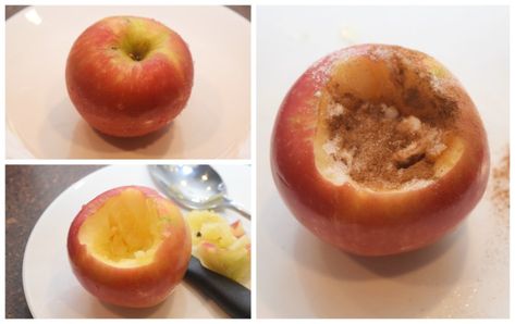 Microwave Baked Apple | Just Microwave It Microwave Apples And Cinnamon, Baked Apples In Microwave, Microwave Baked Apples, Microwave Apple, Microwave Apples, Microwave Baking, Low Carb Baking, Baked Apple, Cooked Apples