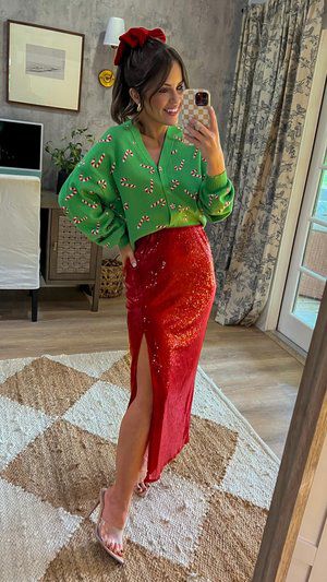 Check out this item I found on LTK https://liketk.it/4nETo?product=873a9d16-8246-11ee-bf8d-0242ac110003 Download the LTK app to take a look! Christmas Outfits Women Party, Eclectic Holiday Outfit, Quirky Christmas Outfit, Kitsch Christmas Outfit, Merry And Bright Christmas Outfit, Pink And Green Christmas Outfit, Christmas Outfit Teacher, Styling Christmas Sweater, Christmas Elf Outfits Women