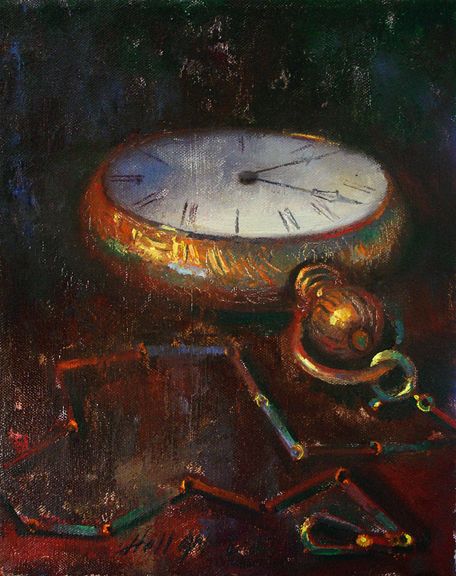 Journey Of Life Art, Pocket Watch Painting, Time Astethic, Watch Painting, Community Images, Pocket Watch Art, Edward Tulane, Clock Aesthetic, Time Artwork