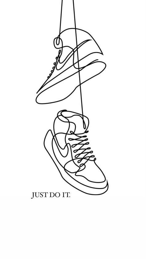 Sneaker Head Tattoo Ideas, Sneaker Head Tattoo, Basketball Line Art, Bathroom Drawings, Nike Tattoo, Nike Drawing, Basketball Tattoos, How To Draw Anything, Shoe Tattoos