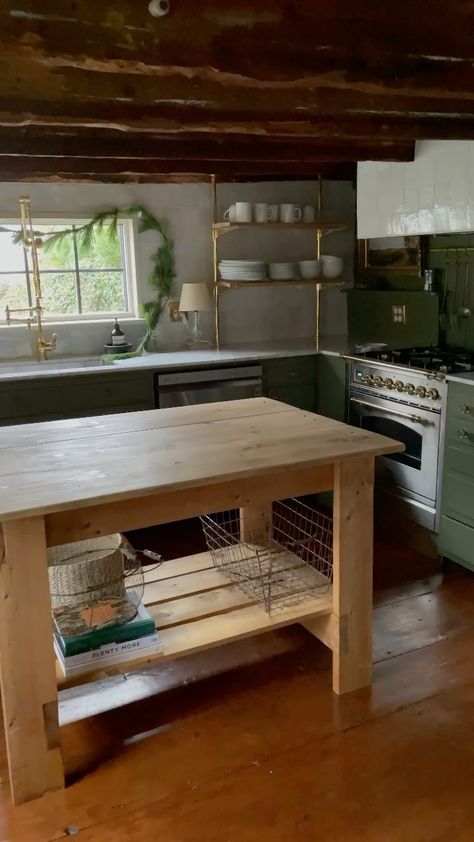 houseonthecape on Instagram: 🏡A few answers about our quintessential historic kitchen. -It’s 6ft tall from the floor to the bottom of the beams at the deepest part of… Detached Kitchen, Historic Kitchen, The Floor, Instagram A, Beams, This Is Us, Flooring, On Instagram, Instagram