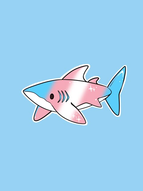 Trans Computer Wallpaper, Cute Trans Pfp, Trans Pfp Discreet, Trans Shark, Trans Wallpaper, Trans Pfp, Pride Tattoo, Trans Art, Trans Boys